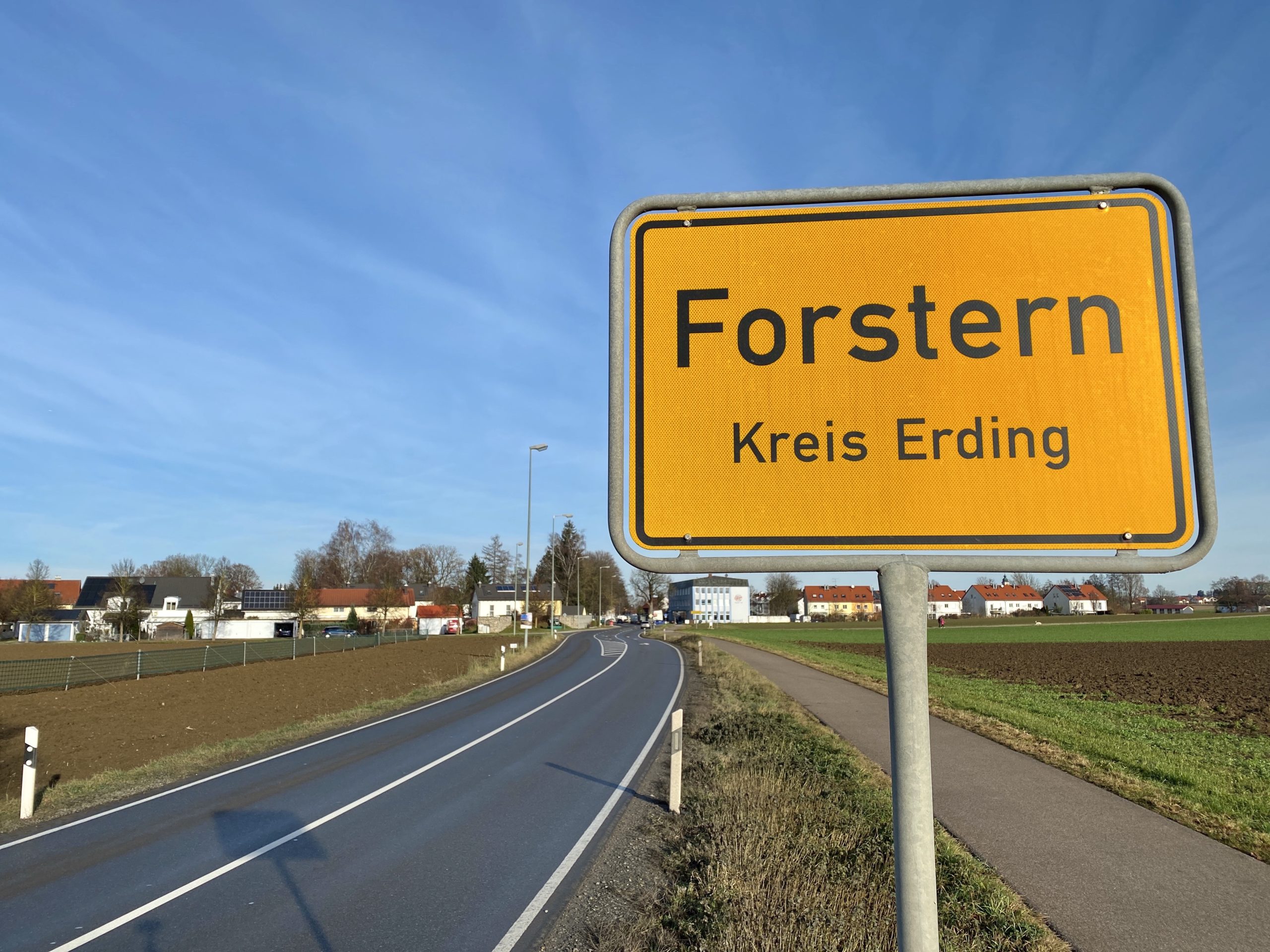 Ortsschild Forstern